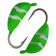 Банан d 4,0 мм, вес 1,29 гр, зеленый-винт /10 шт/